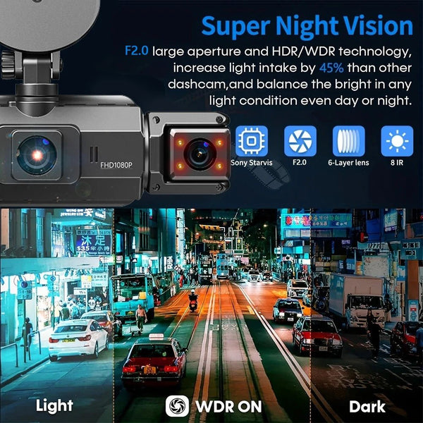 4 Channel 360 Dash Cam With 1080P Front Left Right Rear 24H Parking - stepyours.com