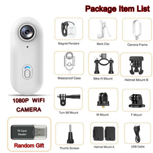 4K Mini WiFi Magnetic POV Action Camera for Sports Waterproof Helmet Cam - stepyours.com