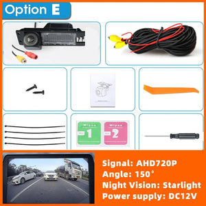 HD Rear View Backup Camera with License Plate Light for Buick Regal Excelle GT Opel Astra Fiat - stepyours.com