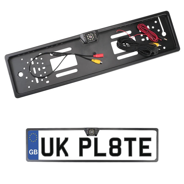 12V Car Rear View Camera 4 And 8 LED License Plate Holder Parking Sensor - stepyours.com