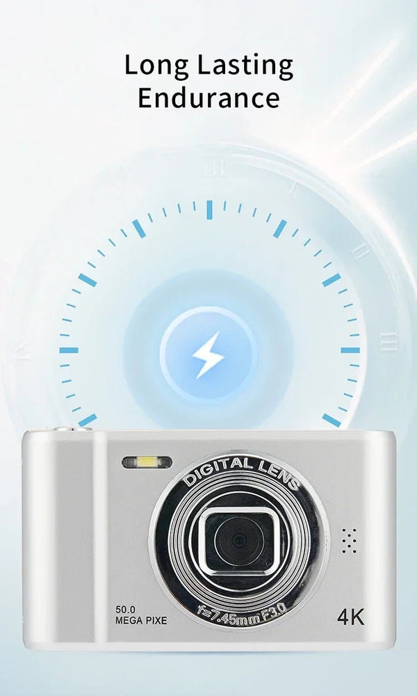 4K Digital Camera Travel Selfie Camera 36MP 1080p 2.4in Screen Optical Zoom - stepyours.com
