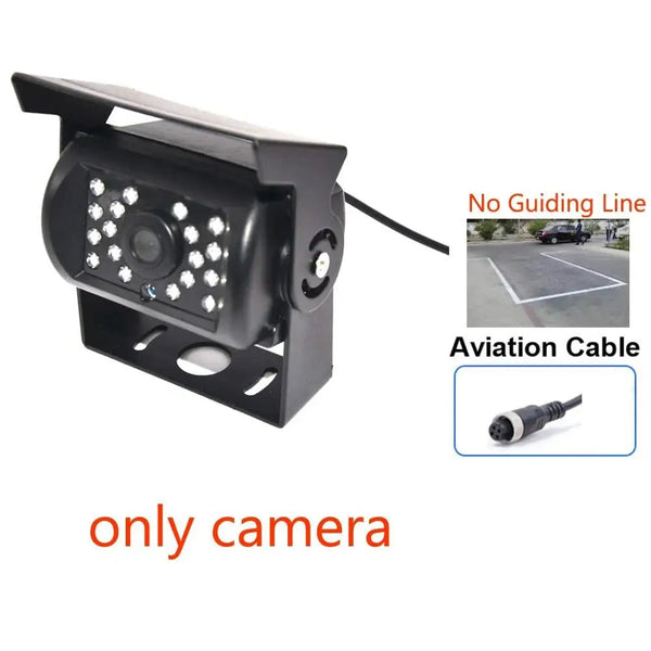 Heavy Duty 18 LED Rear View Camera For Trucks RVs Trailers Night Vision - stepyours.com
