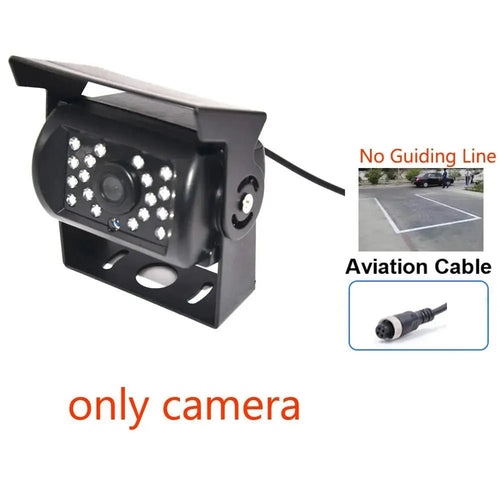HD Parking Rear View Camera For Truck RV Trailer 18 LED Night Vision Waterproof - stepyours.com