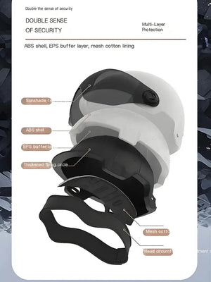Half Helmet For Electric Bike Riders — product view 3