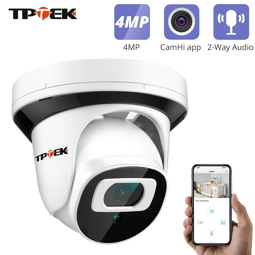 4MP WiFi IP Surveillance Camera With 2.8mm Lens Indoor Two Way Audio CamHi Cam - stepyours.com