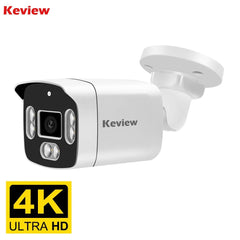 Keview PoE IP Camera - 8MP 4K Outdoor Security Bullet H265 IP66 Weatherproof - stepyours.com