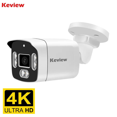 Keview PoE IP Camera - 8MP 4K Outdoor Security Bullet H265 IP66 Weatherproof - stepyours.com