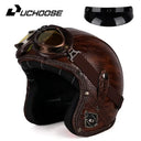 Retro Open Face Motorcycle Helmet — product view 18