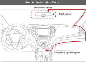 4K Dual Lens Dash Cam Car DVR With WiFi App Front Rear Night Vision - stepyours.com