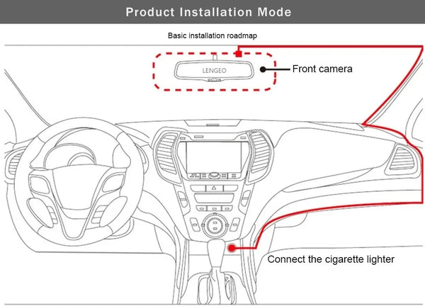 4K Dual Lens Dash Cam Car DVR With WiFi App Front Rear Night Vision - stepyours.com
