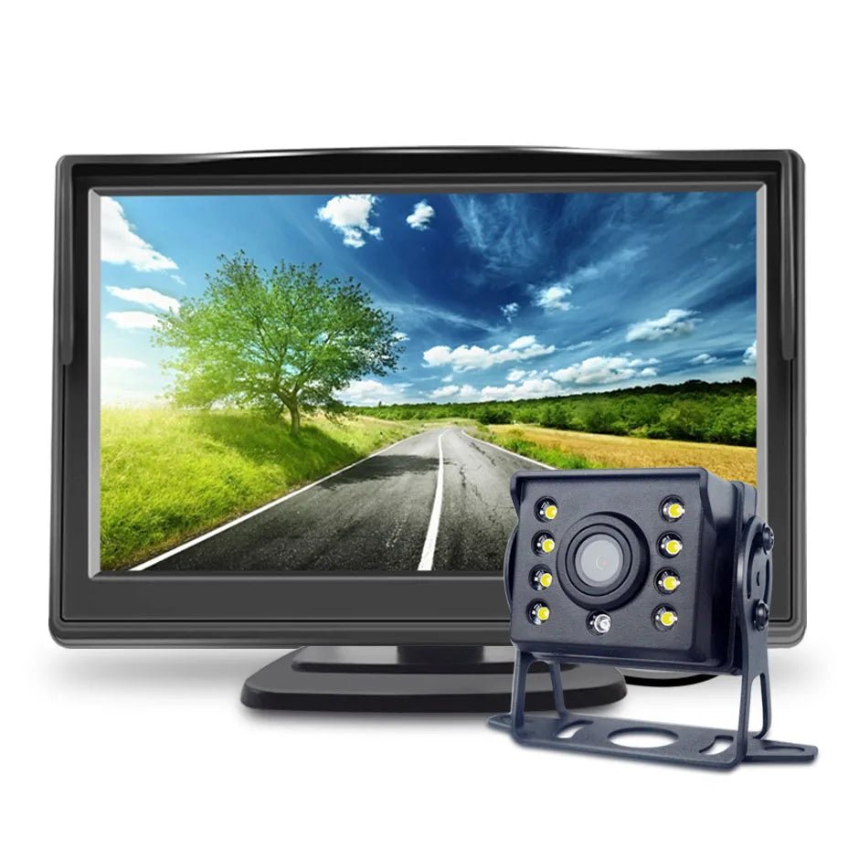 HC Rear View Backup Camera With Monitor For Truck 24V Night Vision 5 Inch Screen - stepyours.com