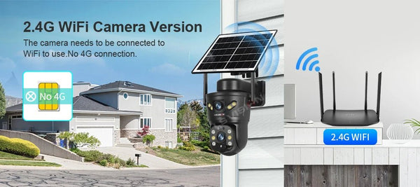 LS VISION 4G WiFi Outdoor Solar Camera - 8MP Dual Lens Night Vision Waterproof - stepyours.com