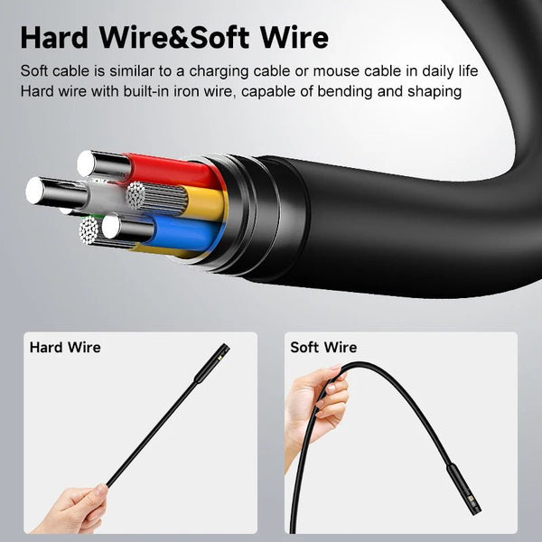 HD1080P Endoscope 3in1 USB Type - C Dual Camera for iPhone Android.add Hooks - stepyours.com
