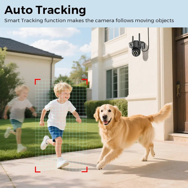 ANBIUX 8MP Dual Lens WiFi Camera - AI Human Detection Outdoor PTZ Security - stepyours.com