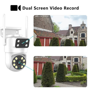Tuya Dual Lens PTZ WiFi Camera Outdoor - 4K 8MP AI Auto Tracking Hooks - stepyours.com