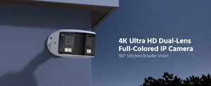 ANNKE 4K 8MP Dual - Lens Outdoor PoE Camera - 180 - Degree Wide View - stepyours.com