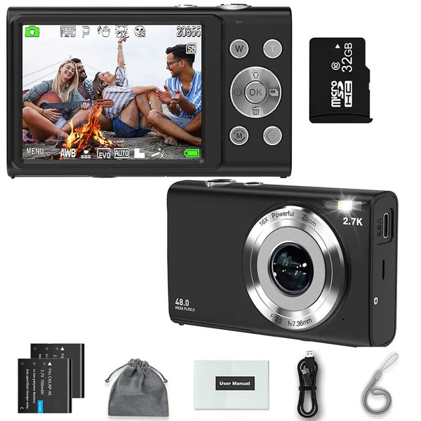 4K Autofocus Vlogging Camera 42MP With Two Point Eight Inch Screen Camcorder - stepyours.com