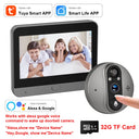 3MP WiFi Smart Tuya Peephole 5000mAh Doorbell Door Eye Camera Infrared Alexa Google Video Intercom Door Cameras Home Security by stepyours.com