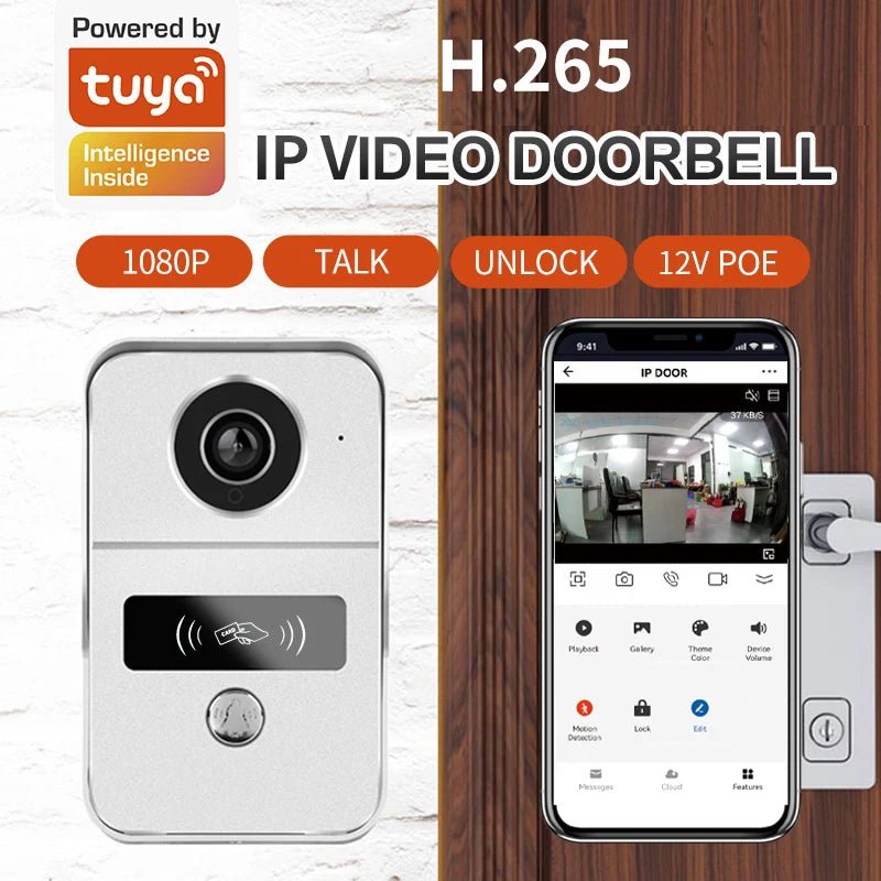Tuya Smart 1080P Doorbell Camera With WiFi Intercom Unlock - stepyours.com