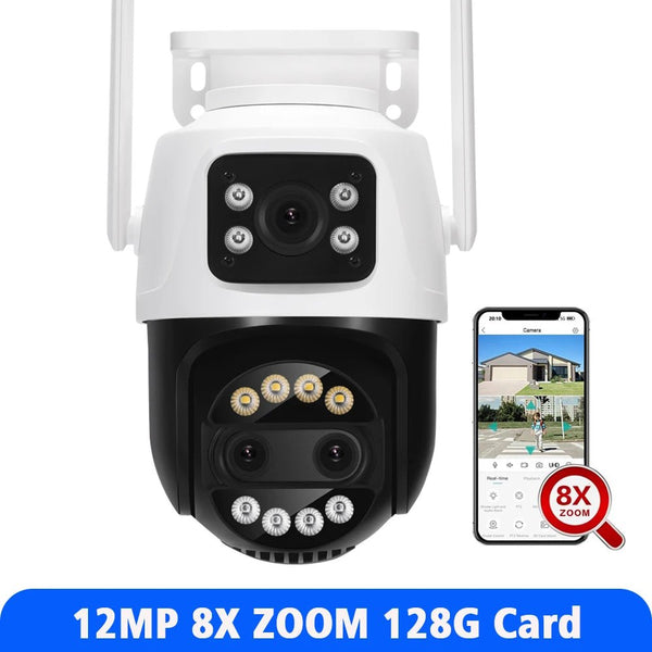 ASECAM 12MP 6K WiFi Camera - 8X Zoom With AI Human Detection Auto Tracking - stepyours.com