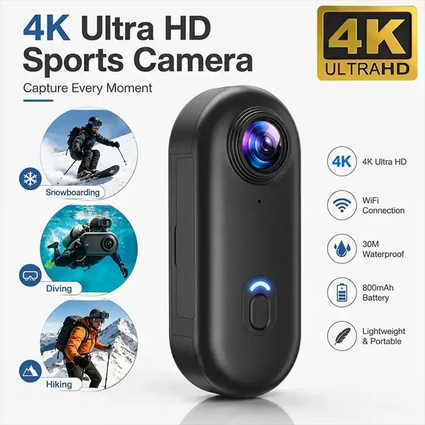 Mini Magnetic Camera - Secure Helmet Mount — product view 2