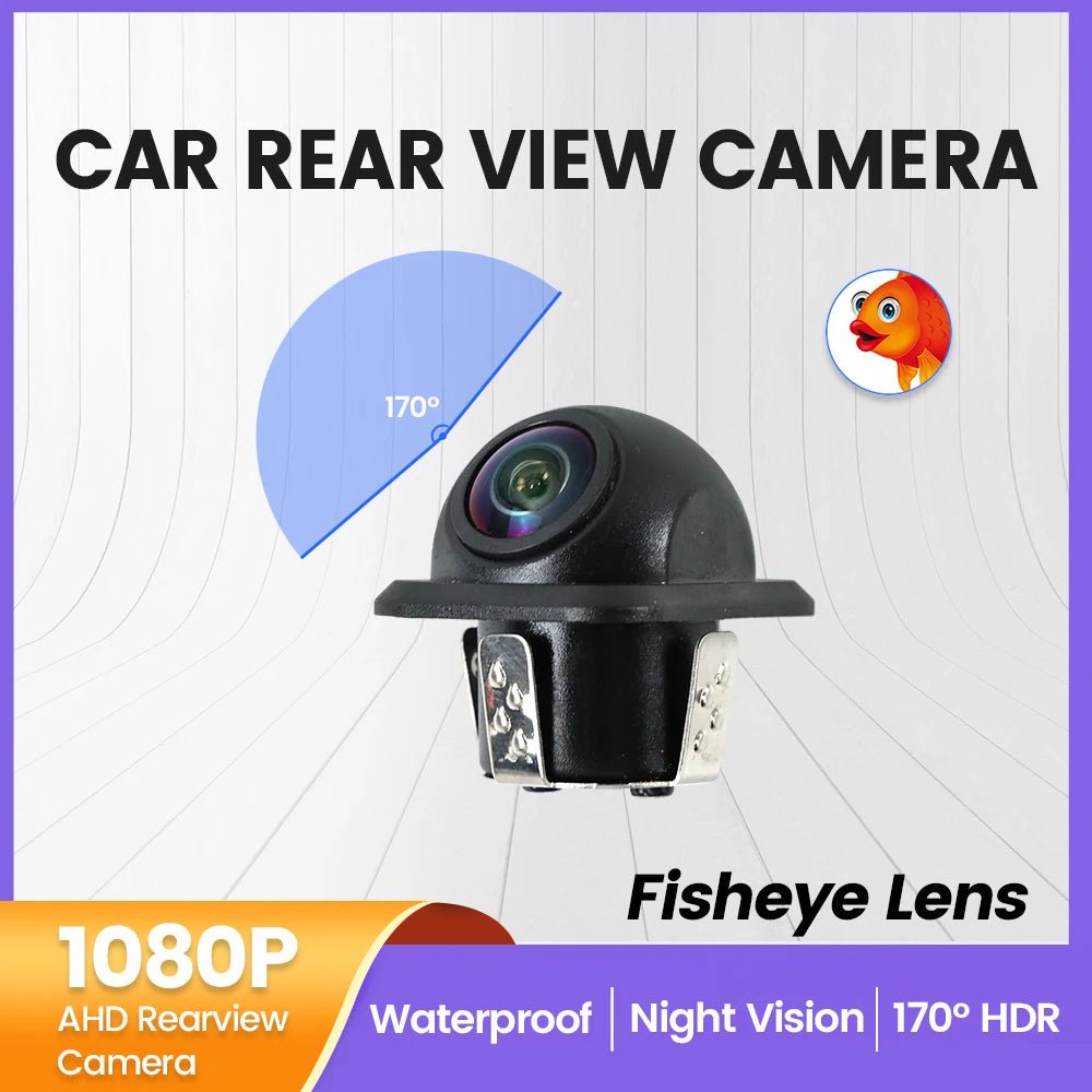 IP68 Waterproof 180 Degree Auto Parking Assist Rear View Camera 1080P AHD - stepyours.com
