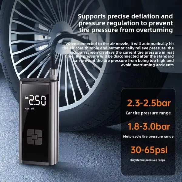 Portable LCD Car Tire Inflator — product view 2