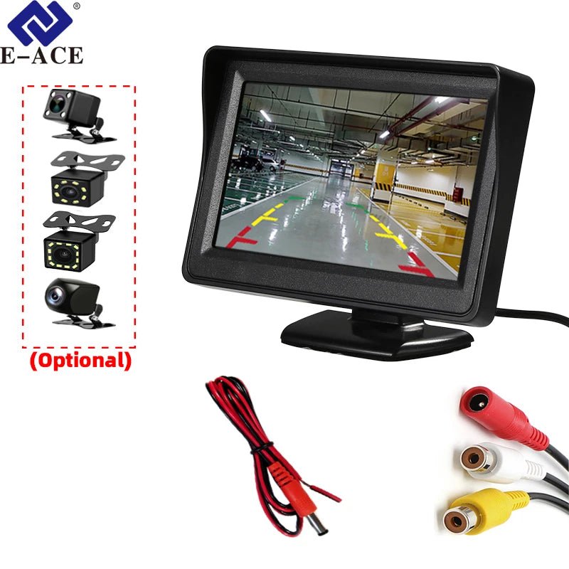 4.3 Inch Rotatable Rear View Camera For Car Reversing With 170 Degree Angle - stepyours.com
