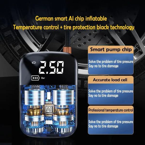 Portable Auto Tire Inflator Pump — product view 4