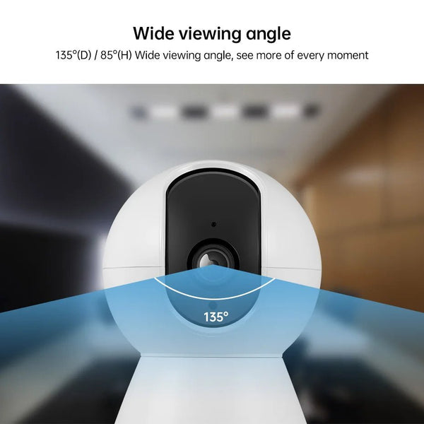 KERUI 5MP Tuya Smart Mini WiFi IP Camera - AI Human Tracking - stepyours.com