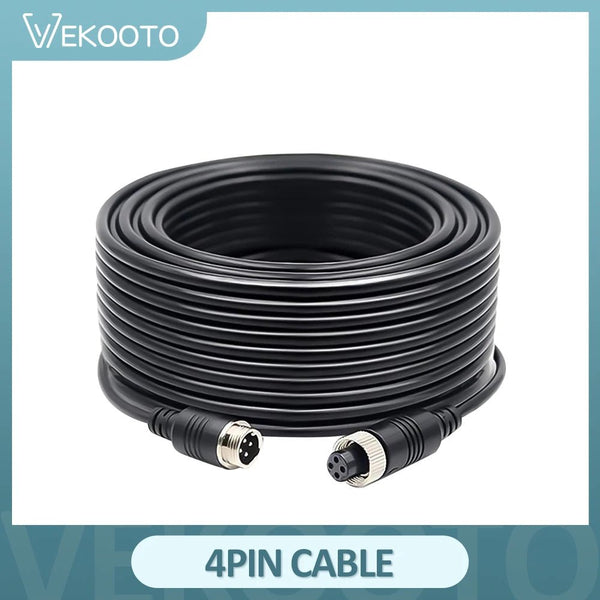 4 Pin Aviation Video Extension Cable 10M for Truck Bus Monitor Camera - stepyours.com