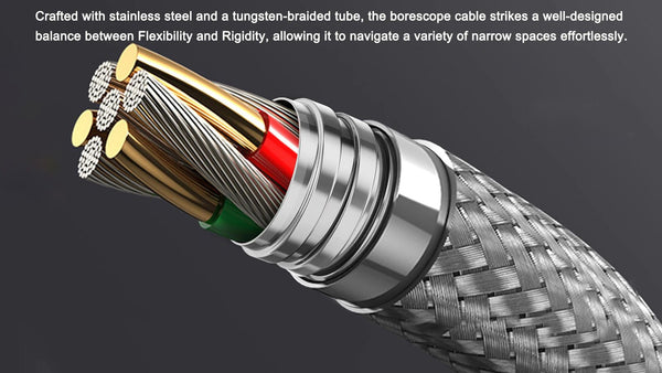 Teslong TD450S Borescope Four Point Five Inch Articulating Endoscope 1080P - stepyours.com