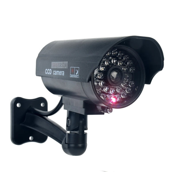 Eleopard Fake Security Camera - Waterproof Dummy CCTV With Red LED Add Hooks - stepyours.com