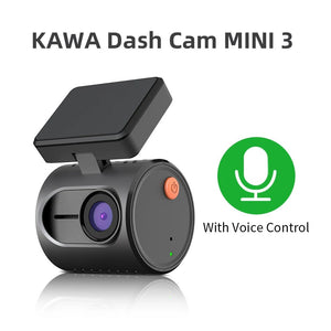 Kawa 2K Dash Cam Mini 3 for Cars Night Vision WiFi App - stepyours.com