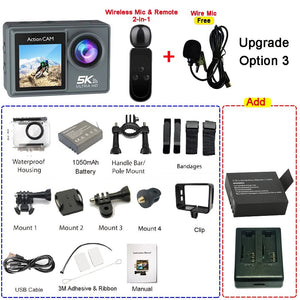 Adventure Ready Action Camera 5K 4K60FPS Dual IPS Touch LCD Waterproof 30M - stepyours.com