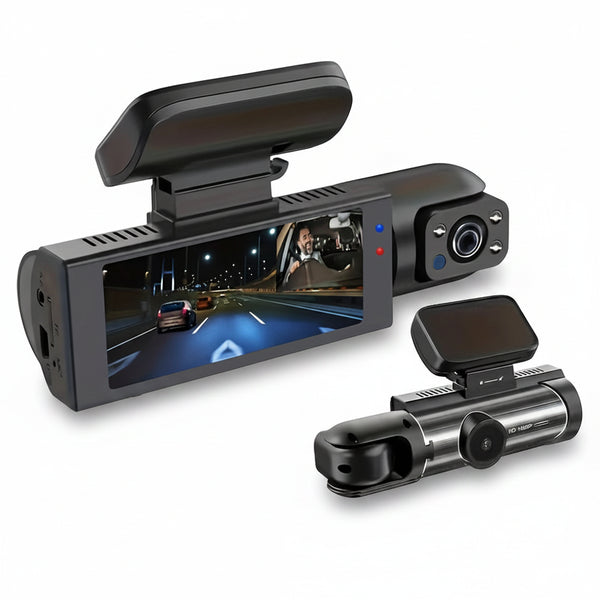 1080P WiFi Dual Dash Cam Front Inside Car with IR Night Vision Loop Recording - stepyours.com