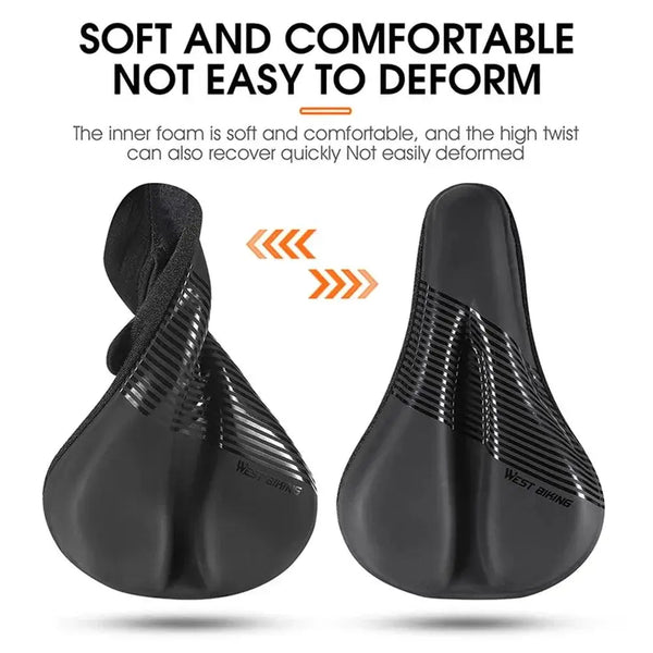 Gel Padded Bike Seat Cover Waterproof Cushion