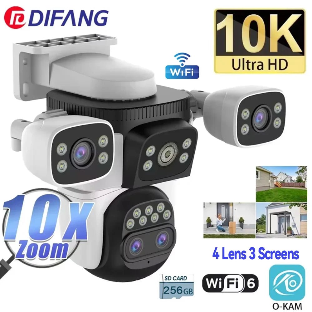 DIFANG 20MP Outdoor Security Camera With 10x Zoom And Auto Tracking - stepyours.com