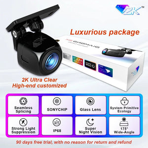 Rear View Camera 200 Degree AHD 1920X1080P Golden Fisheye Lens HDR Night Vision - stepyours.com