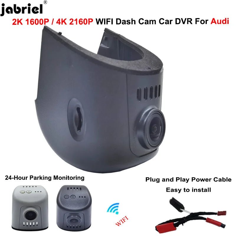 Plug and Play 4K Car Dash Cam for Audi A3 A4 A5 A6 A7 A8 Q3 Q5 Q7 TT 2016 - 2023 - stepyours.com
