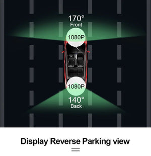 10 Inch Rearview Mirror Dash Cam Front And Rear 1080P Dual Recorder Night Vision - stepyours.com