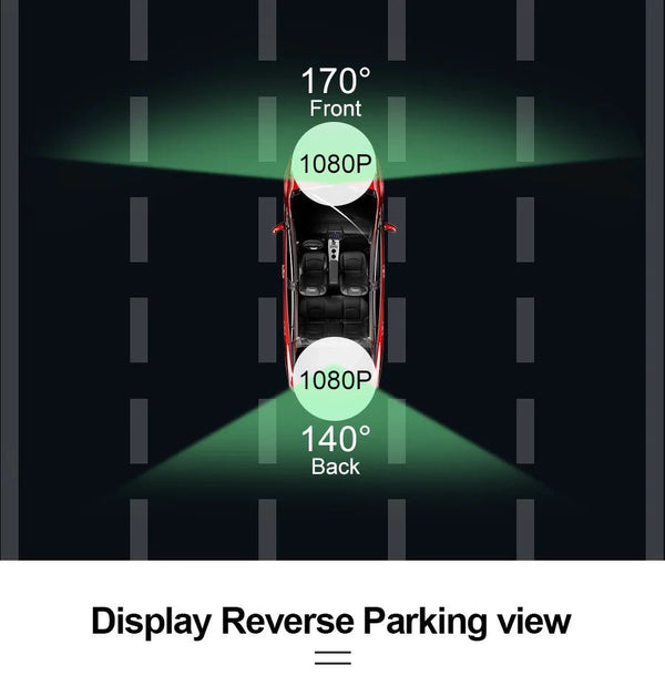 10 Inch Rearview Mirror Dash Cam Front And Rear 1080P Dual Recorder Night Vision - stepyours.com