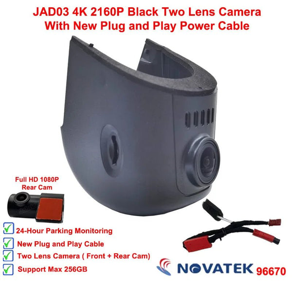 Plug and Play 4K Car Dash Cam for Audi A3 A4 A5 A6 A7 A8 Q3 Q5 Q7 TT 2016 - 2023 - stepyours.com