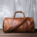 Durable Leather Duffel for Men's Travel — product view 8