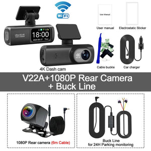 Soam Dash Cam 4K Plus Dual Channel GPS WiFi Front 4K Rear 1080p - stepyours.com