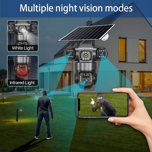Solar 4G IP Camera 15MP HD Outdoor Night Vision Weatherproof Security - stepyours.com