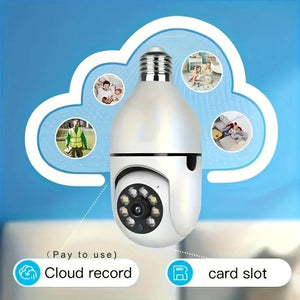 Ease Life App Light Bulb Security Cameras 2 Pack 5GHz WiFi 360 Degree E27 Socket - stepyours.com