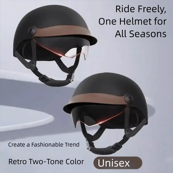 Vintage Electric Bicycle Helmet — product view 3