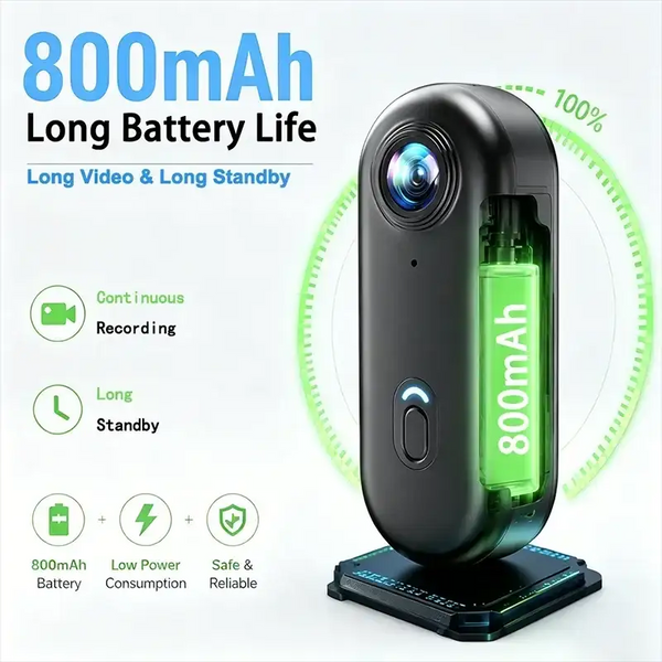 Mini Magnetic Camera - Secure Helmet Mount — product view 3