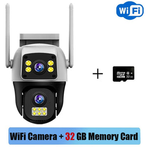 8MP 4G Dual Lens Outdoor Surveillance Camera - With PTZ And Dual Screen - stepyours.com